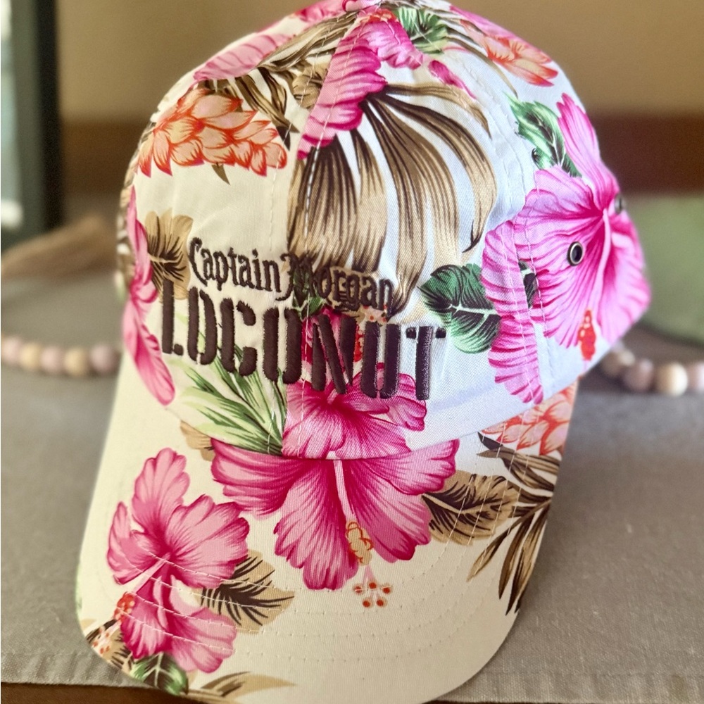 Floral Cap - Pink and White